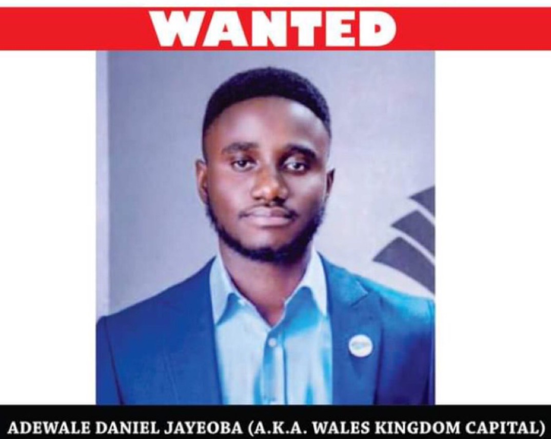24-Year-Old Man Wanted By EFCC For N935m Investment Scam
