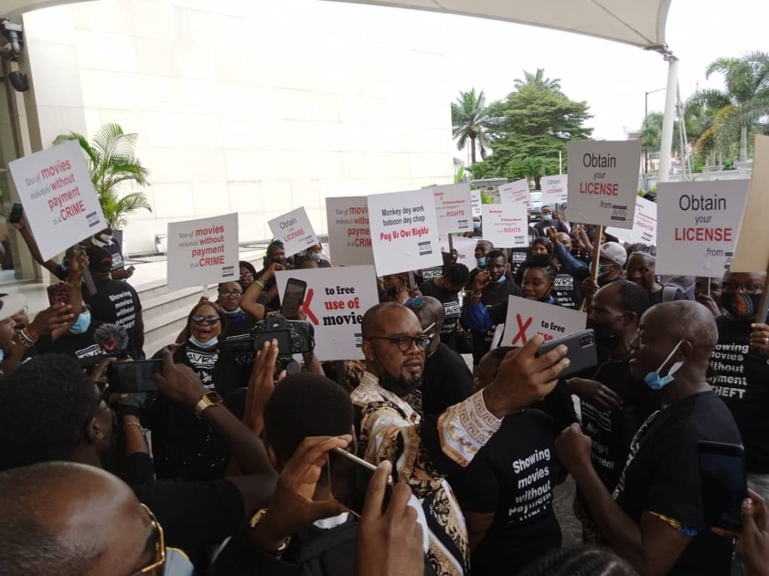 Nollywood Stakeholders Protest Intellectual Property Theft By Lagos Hotel