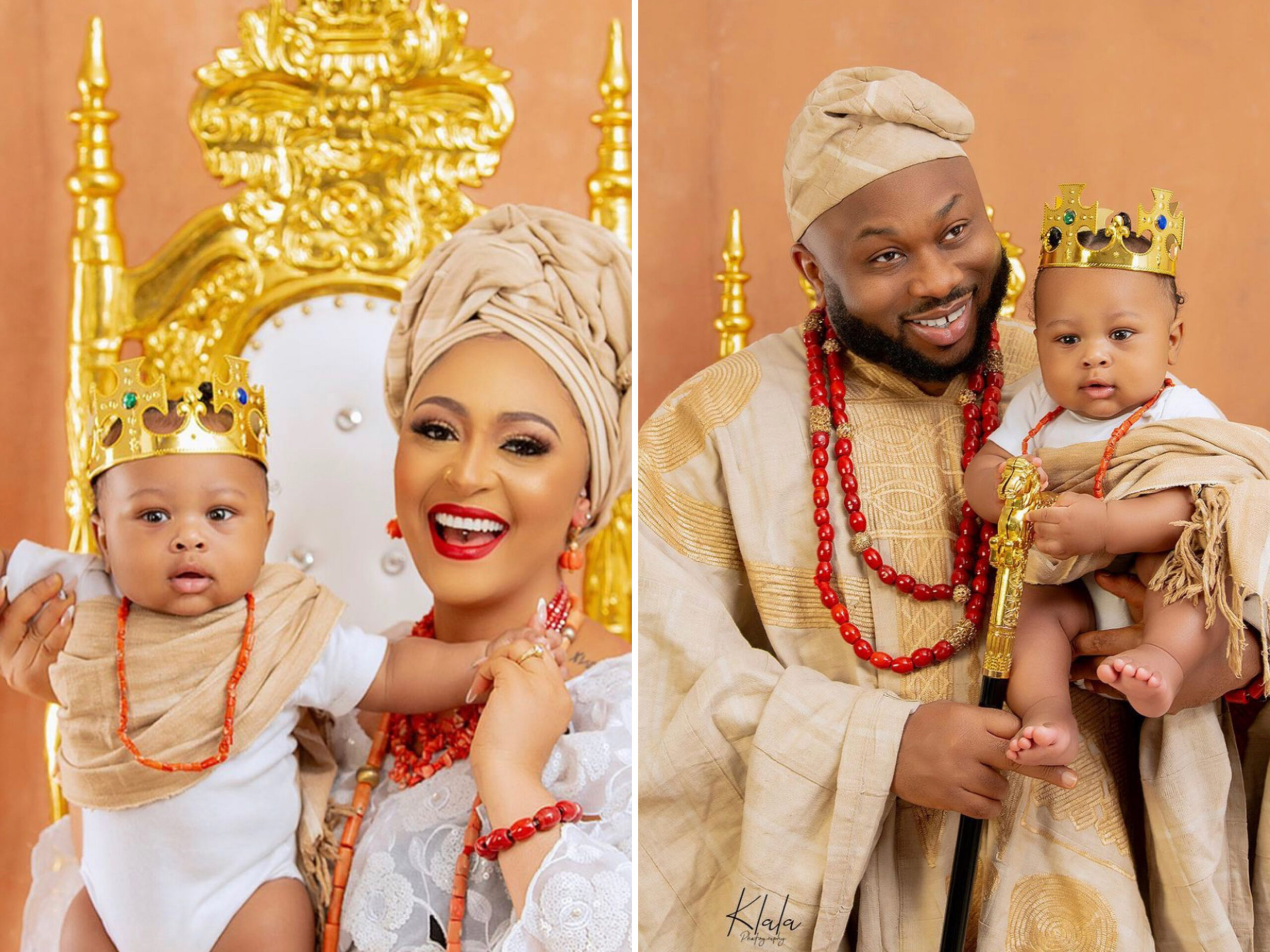 Olakunle Churchill And Rosy Meurer Unveil Son’s Face As Family Grace Magazine Cover