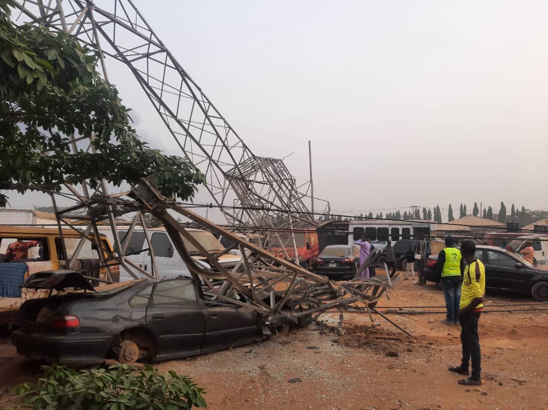 Tragedy Averted As High-Tension Cable Collapses On Christmas Eve In Lagos, Causes Pipeline Explosion