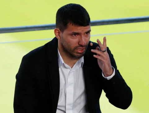 Barcelona Star, Sergio Aguero In Tears As He Announces Retirement At 33 Over Heart Problem