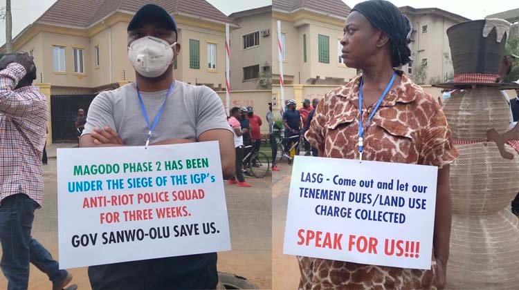Magodo Residents Protest Planned Demolition, Continuous Police Presence