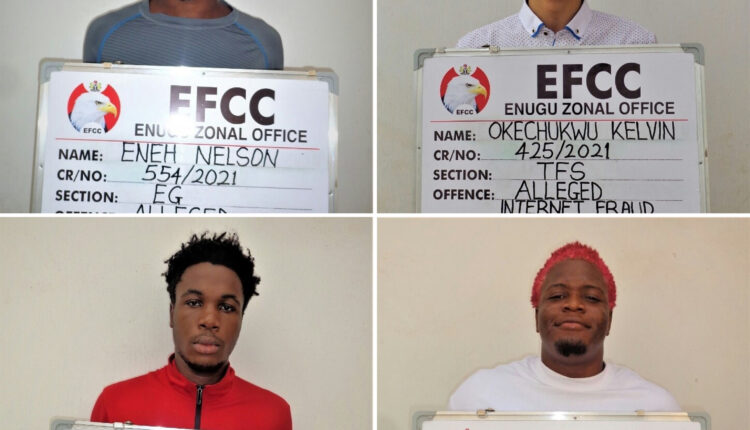 Four Suspected Internet Fraudsters Jailed For Cyber-Fraud In Enugu