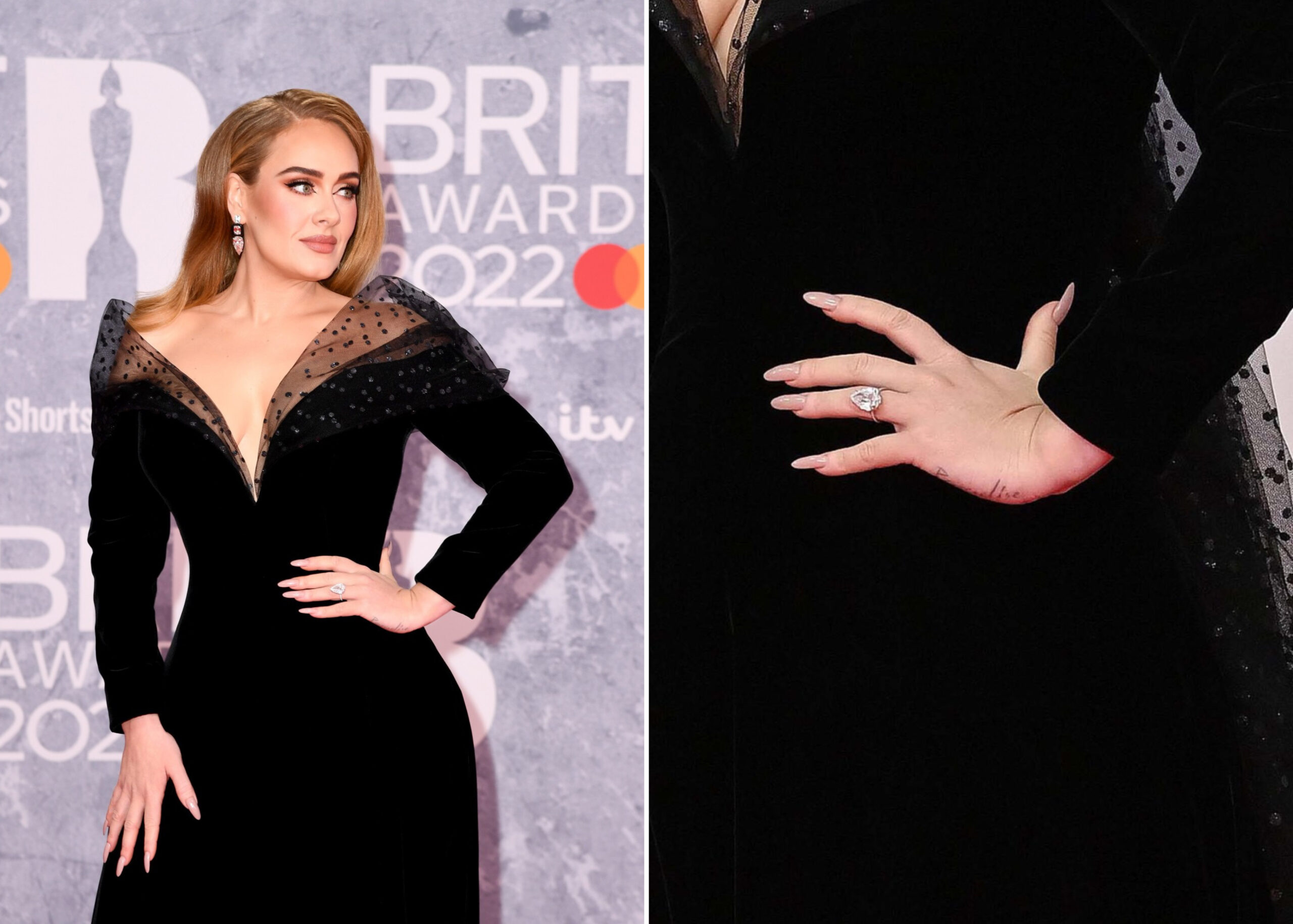 Adele Sparks Engagement Rumours After Being Spotted With Diamond Ring At 2022 Brits Award Show