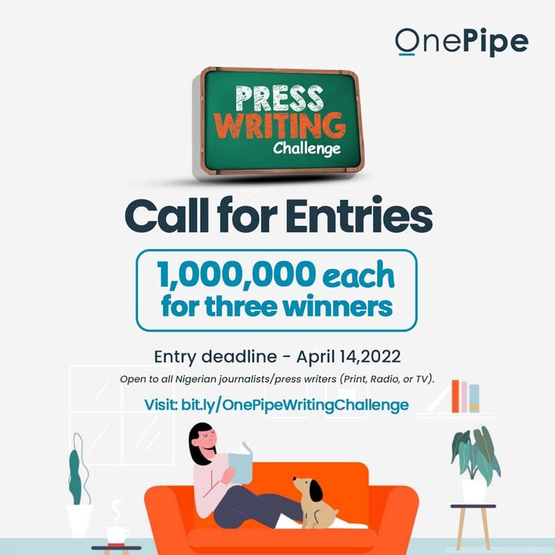 OnePipe Launches Writing Challenge For Nigerian Journalists