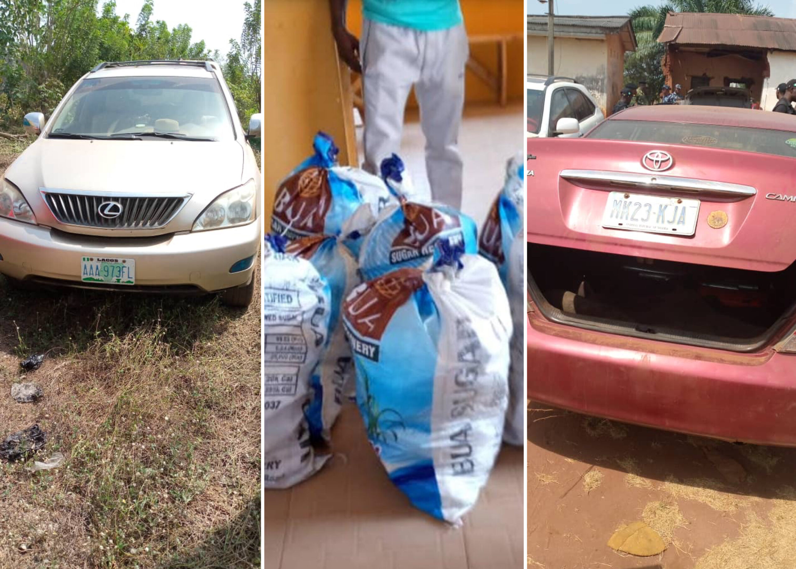 Police Recover N37 Million, Cars Abandoned By Bank Robbers In Uromi, Edo