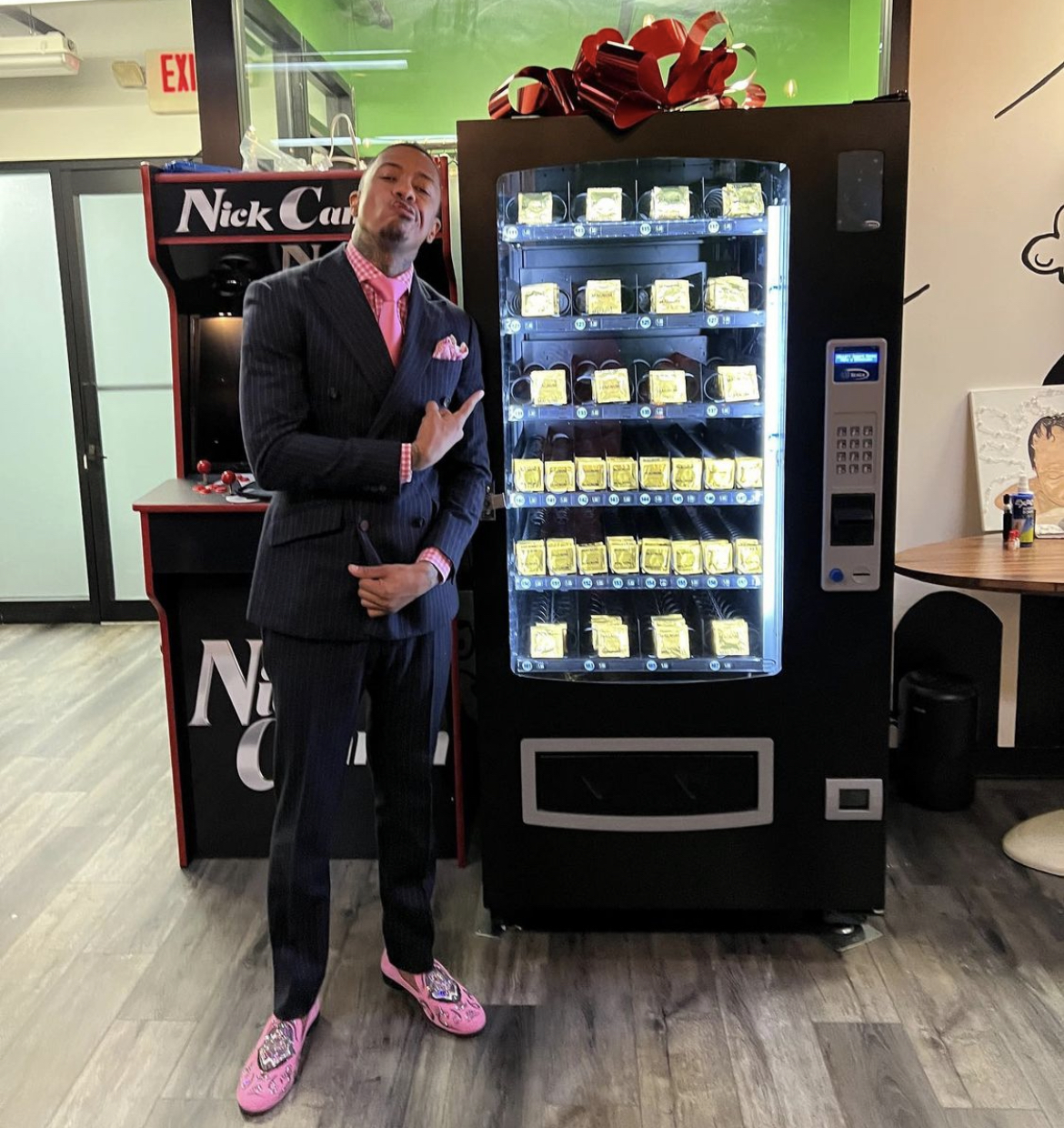 Nick Cannon Receives Vending Machine Full Of Condom As Gift From Kevin Hart Over News Of Expecting 8th Child