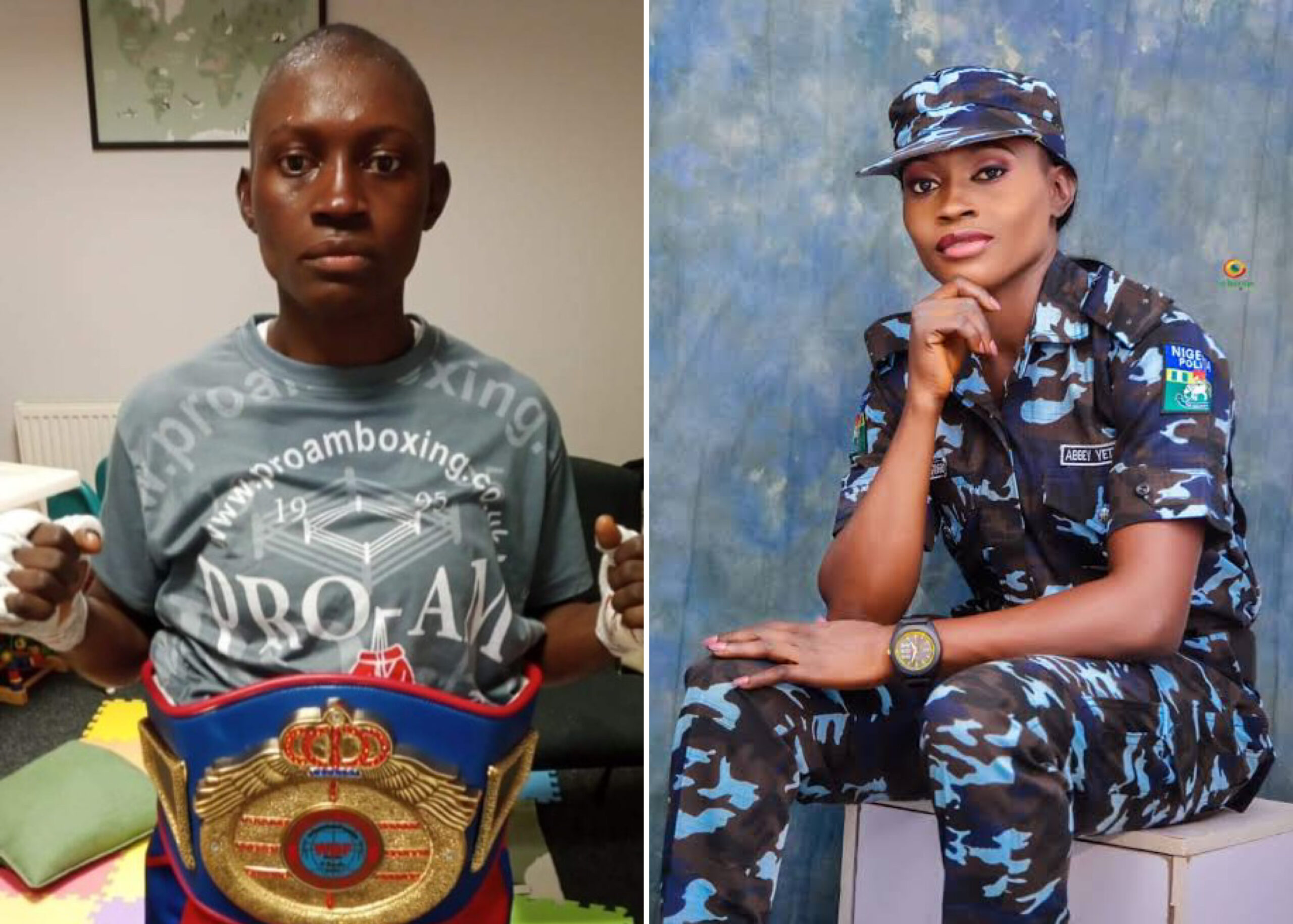 Nigerian Female Police Officer Wins World Boxing Title