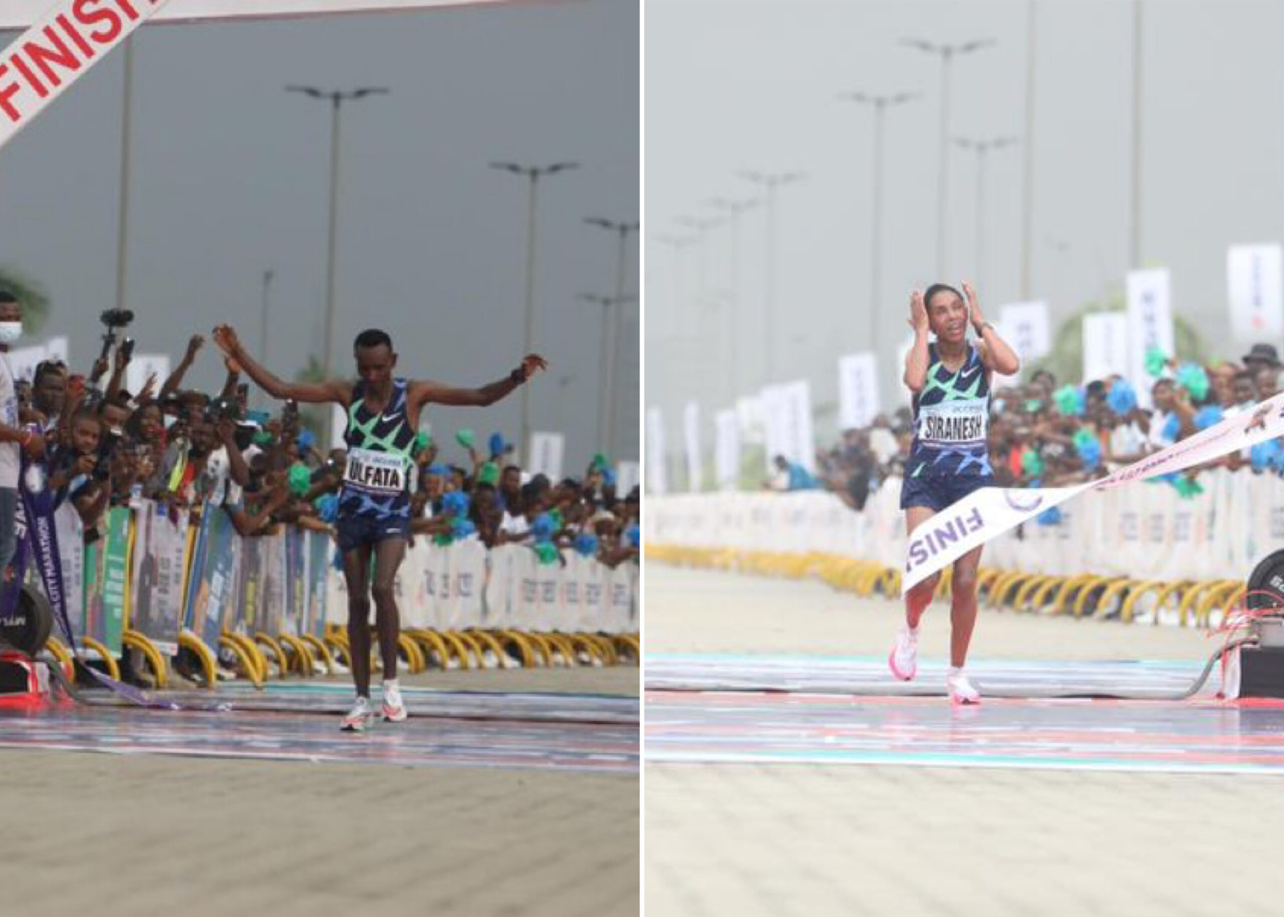 Ethiopia’s Ulfata Geleta And Dagne Siranesh Yirga Emerge Male And Female Winners Of Lagos City Marathon