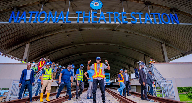 Lagos Blue Line Rail Project 90 Percent Completed, Says Sanwo-Olu