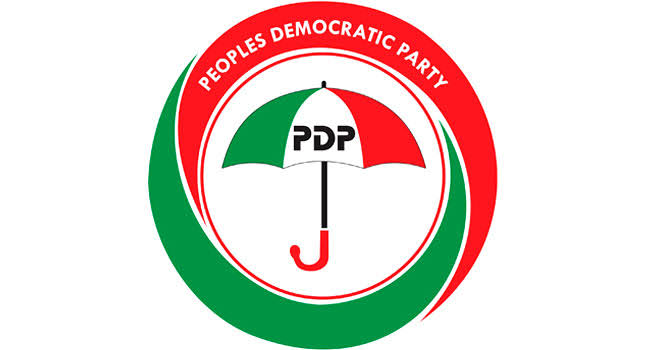 A photo of People’s Democratic Party logo
