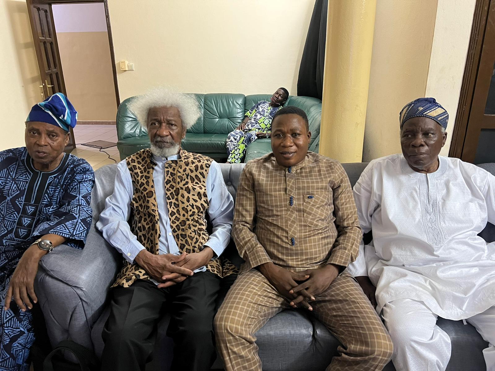 Wole Soyinka Visits Sunday Igboho In Benin Republic