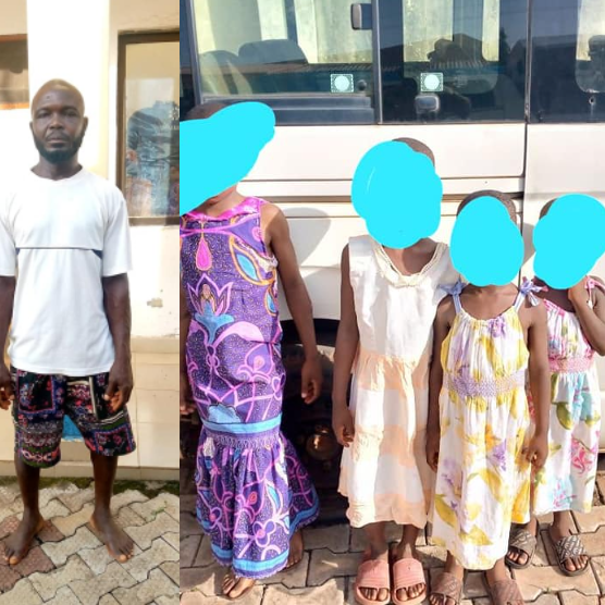 Father Arrested For Allegedly Brutalising Children With Hammer, Knives, Iron Rods