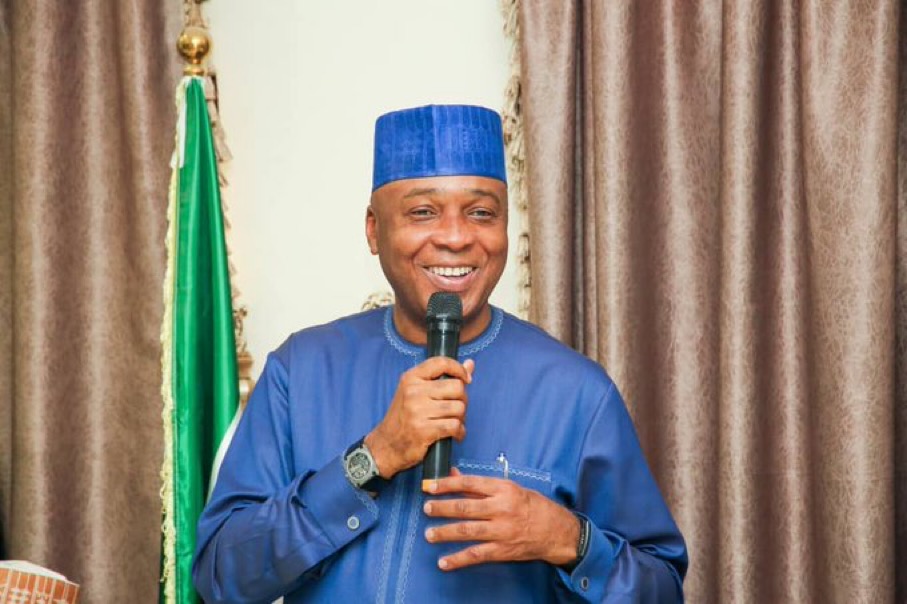 A photo of Bukola Saraki, former Senate president.