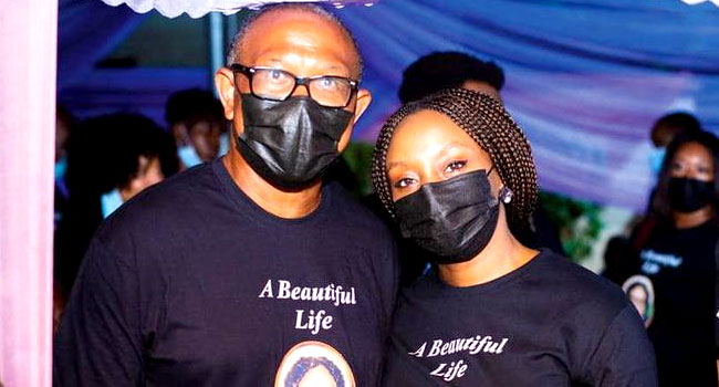 Chimamanda Adichie and Peter Obi