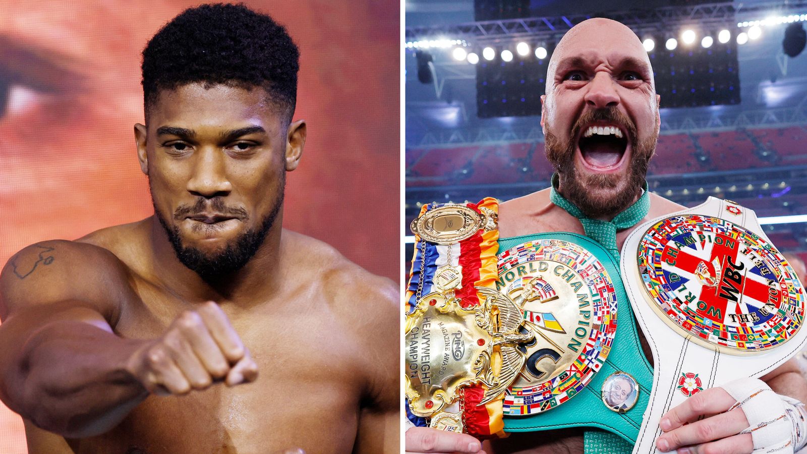 Anthony Joshua and Tyson Fury