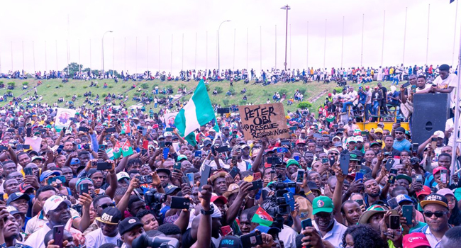 Peter Obi #Obidatti23 Forward Ever Rally Put On Hold By Federal High Court