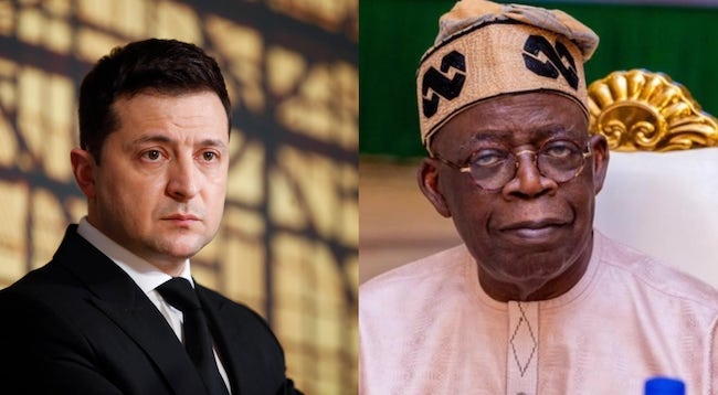 "I Invite You To Pay An Official Visit To Ukraine -- Zelensky To Nigerian President-elect Tinubu