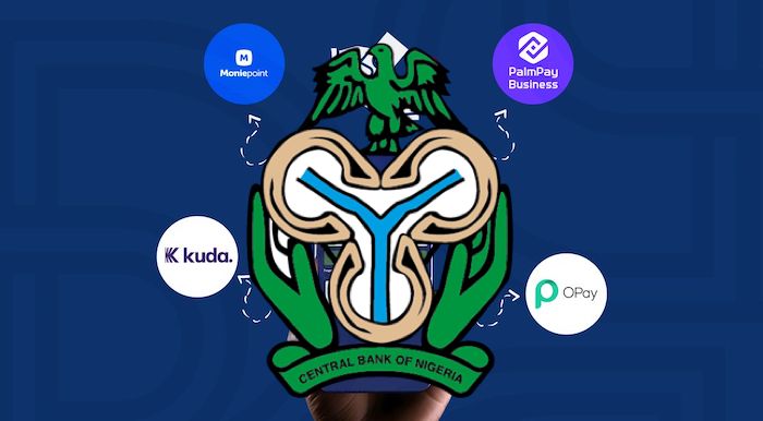 CBN-Orders-Fintech-Firms-OPay-Palmpay-Kuda-Bank-Moniepoint-To-Suspend-Onboarding-of-New-Customers